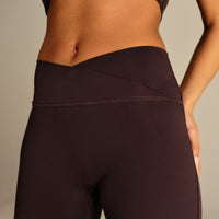 Essential Wrap High Waist Straight Leg Pants | Cafe Noir