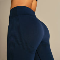 Power Enhanced High Waist Leggings | True Navy