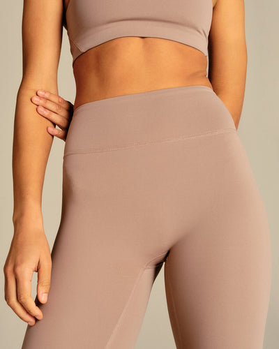 Essential High Waist Leggings | Mauve Taupe