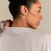 Comfort Lightweight Cropped Sweat | Steel Grey