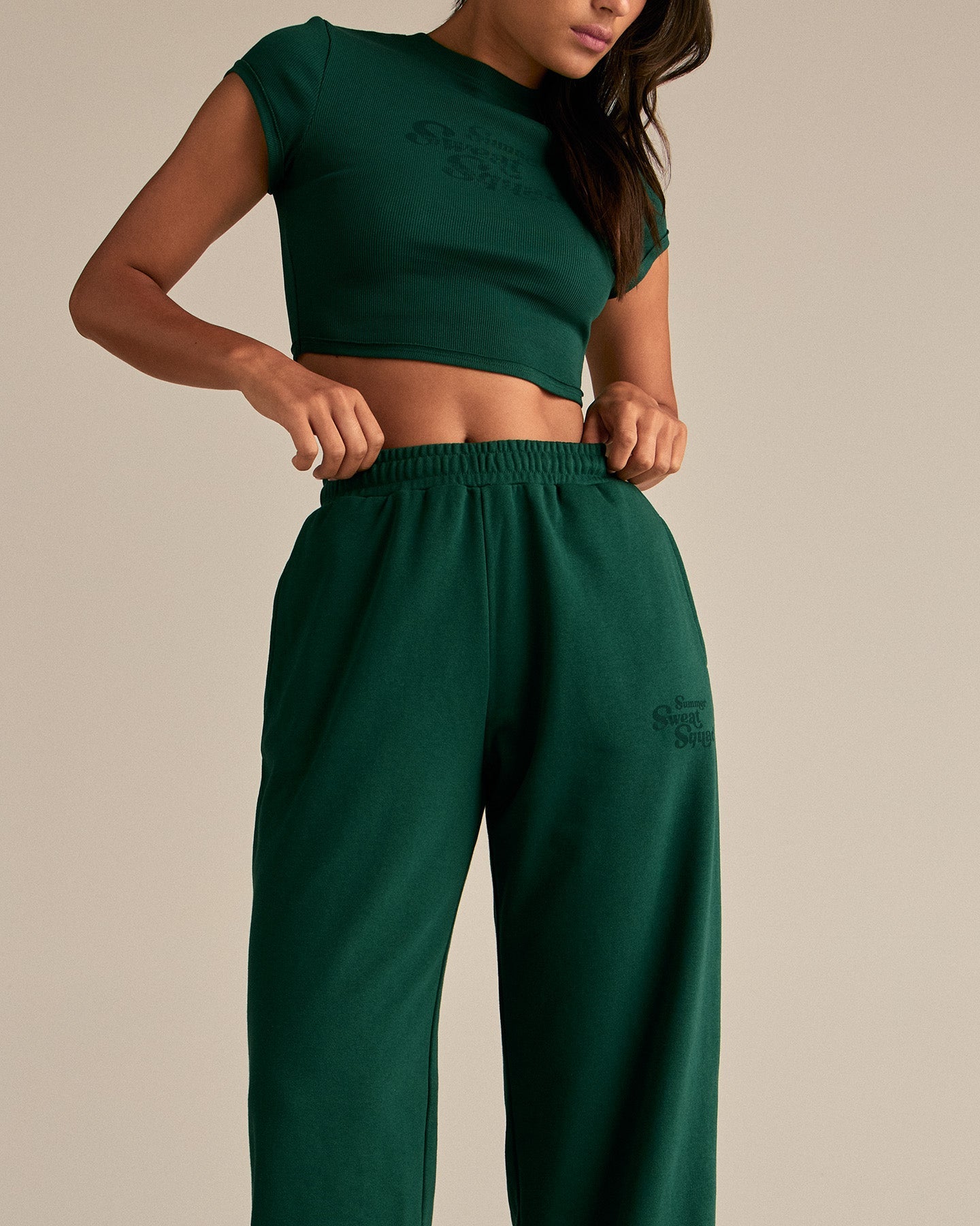 Comfort Lightweight Sweat Squad Joggers | Emerald