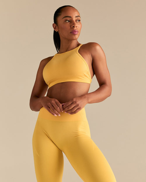 Define 2.0 Seamless High Neck Backless Bra | Mango