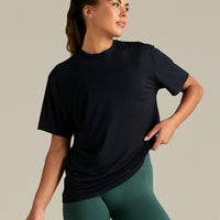 Comfort Oversized Hook Up T-Shirt | Black