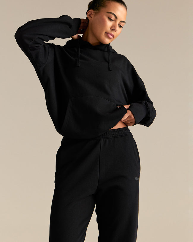 Comfort Cuffed Hem Joggers | Black