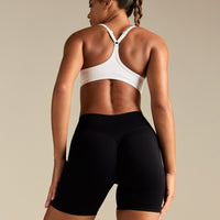 Emphasize V-Neck Bra | White