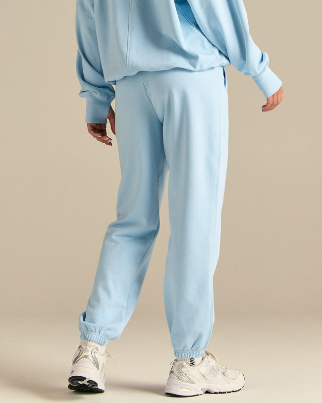 Comfort Cuffed Hem Joggers | Blue Haze