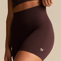 Power Enhanced High Waist Shorts | Cafe Noir (4/6)