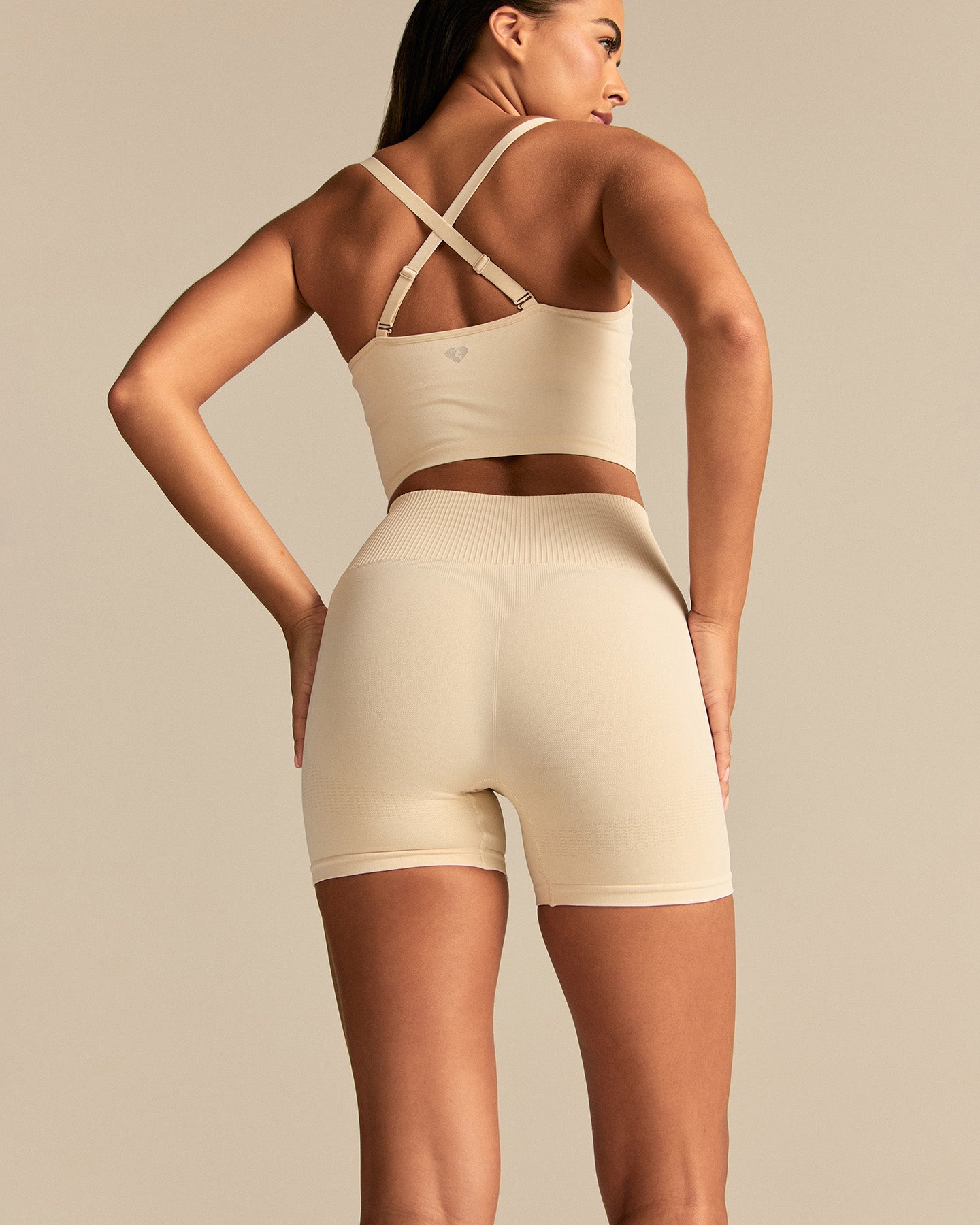 Power Enhanced High Waist Shorts | Off White (4/6)