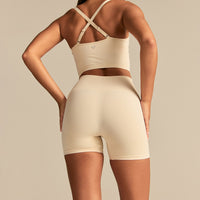 Power Enhanced High Waist Shorts | Off White (4/6)