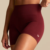 Power Enhanced High Waist Shorts | Oxford Red (4/6)