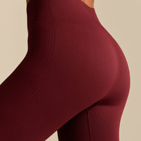 Power Enhanced High Waist Leggings | Oxford Red (4/6)