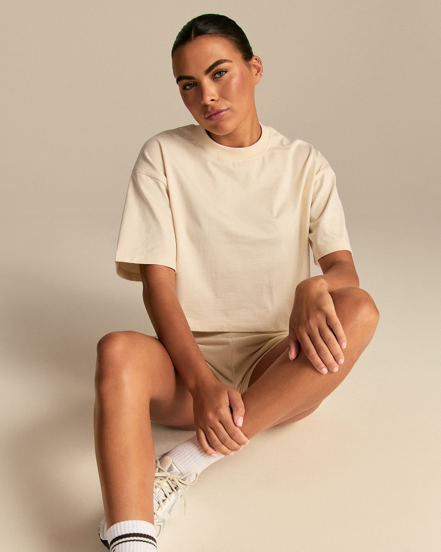 Comfort Athletic Club Cropped T-Shirt | Off White (4/6)