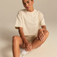 Comfort Athletic Club Cropped T-Shirt | Off White (4/6)
