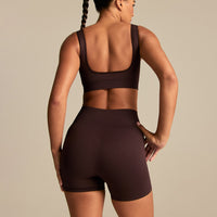 Power Scoop Back Bra | Cafe Noir