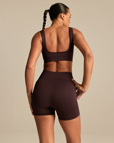 Power Scoop Back Bra | Cafe Noir