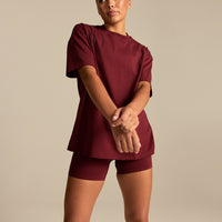 Comfort Athletic Club Oversized T-Shirt | Oxford Red (4/6)
