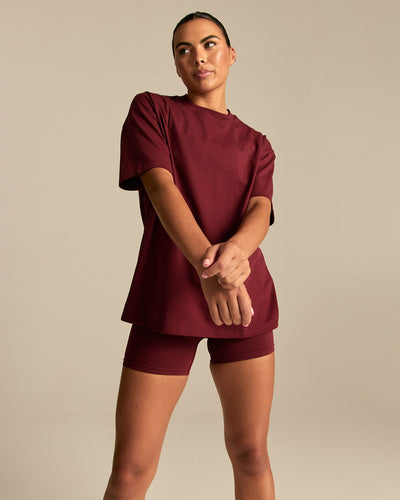 Comfort Athletic Club Oversized T-Shirt | Oxford Red (4/6)