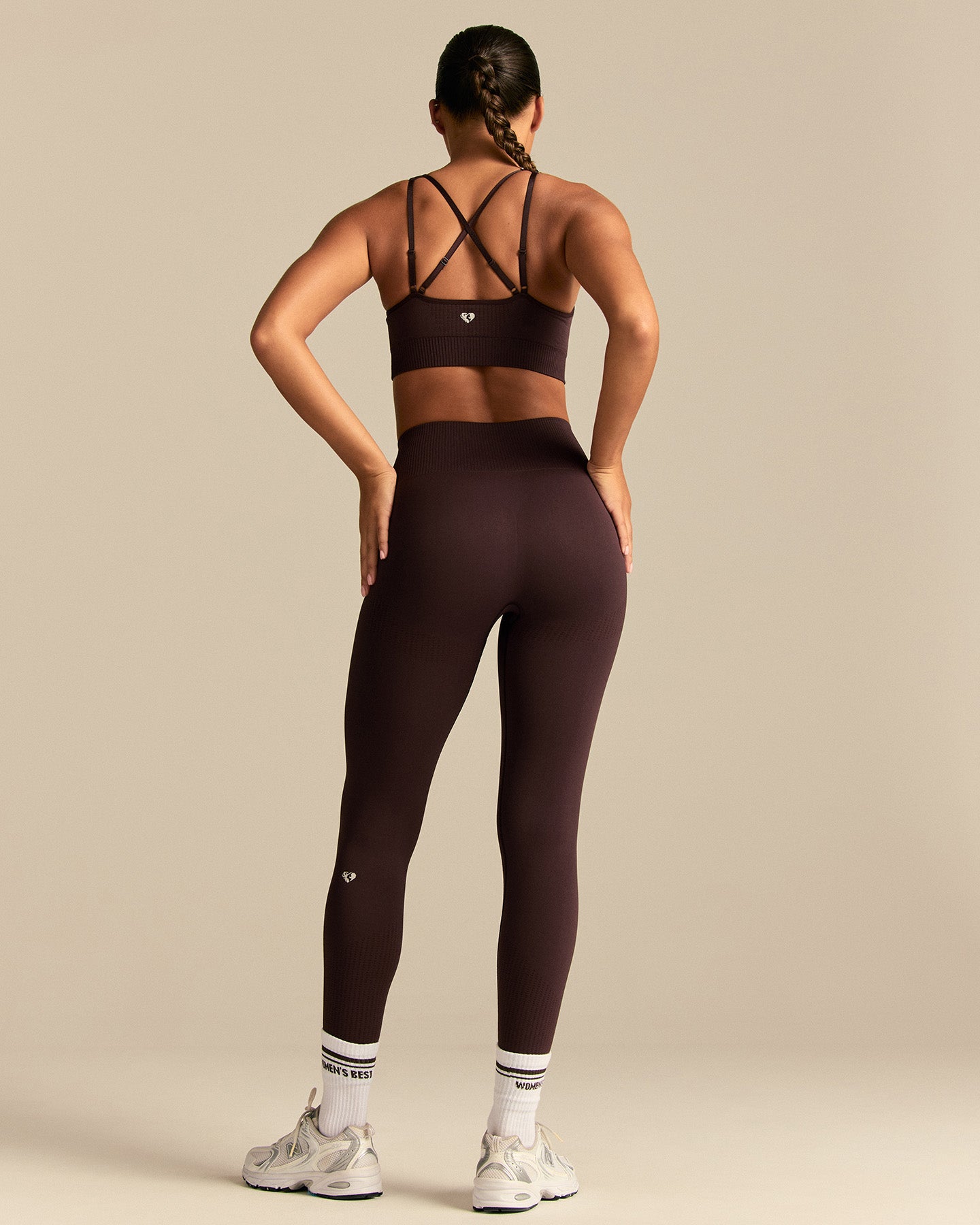 Power Adjustable Sports Bra | Cafe Noir (4/6)
