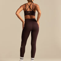 Power Adjustable Sports Bra | Cafe Noir (4/6)