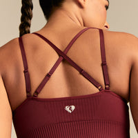 Power Adjustable Sports Bra | Oxford Red (4/6)