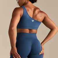 Power Seamless Scrunch Shorts | Blueberry