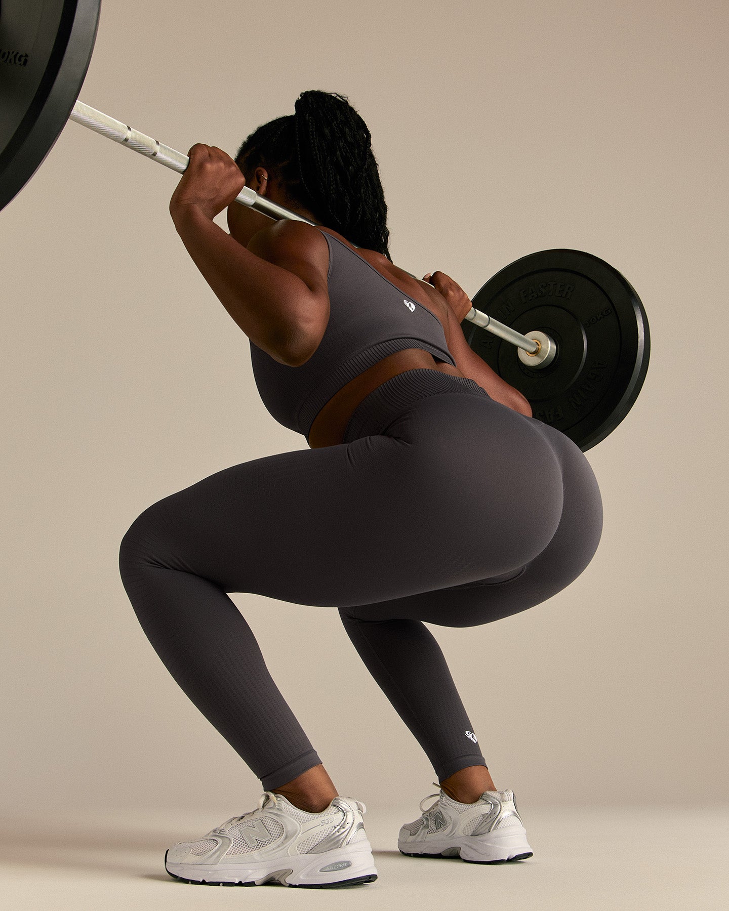 Power Seamless Scrunch Leggings | Graphite