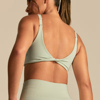 Power Reversible Twist Bra | Calming Green (4/6)
