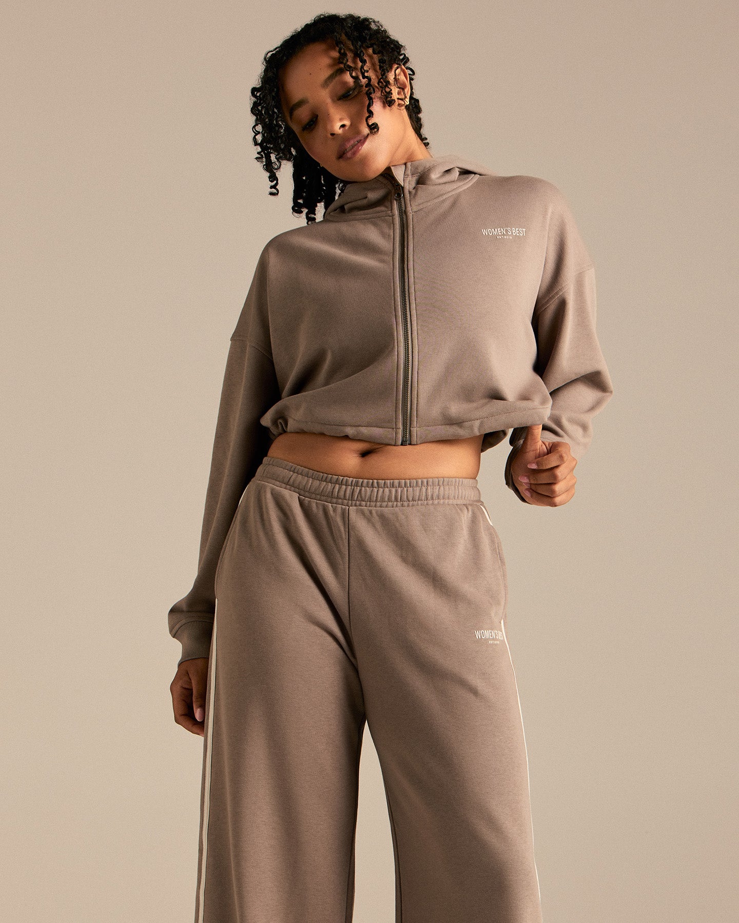 Comfort Lightweight Draw Hem Hoodie | Taupe Grey