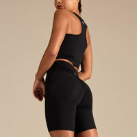 Essential Crop Tank Top | Black