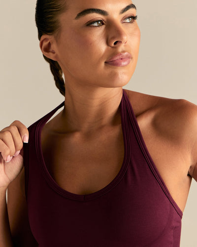 Define 2.0 Seamless Halter Tank | Merlot