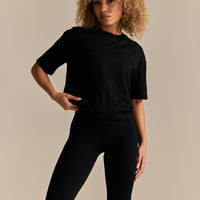 Comfort WB Logo Oversized Short Sleeve T-Shirt | Black
