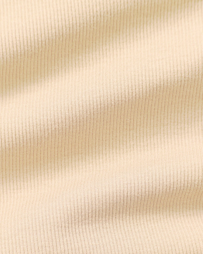 Comfort Ribbed Midi Tank | Coconut White