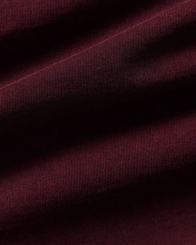 Comfort Oversized Long Sleeve T-Shirt | Vintage Merlot