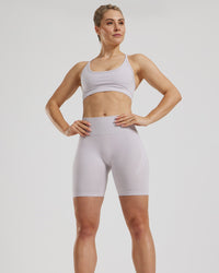 Define 2.0 Seamless Scrunch 6" Shorts | Steel Grey