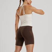 Essential Built-In Bra Midi Tank | Off White