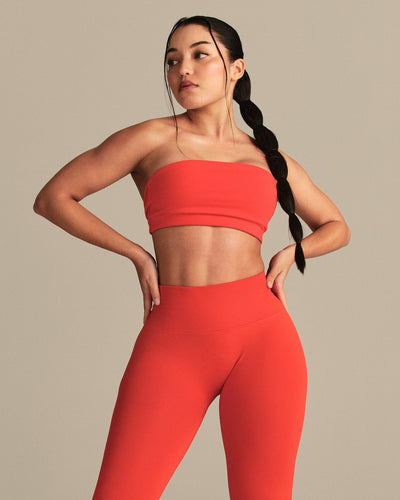 Define 2.0 Seamless Low Back Leggings - Lava Red | Women's Best