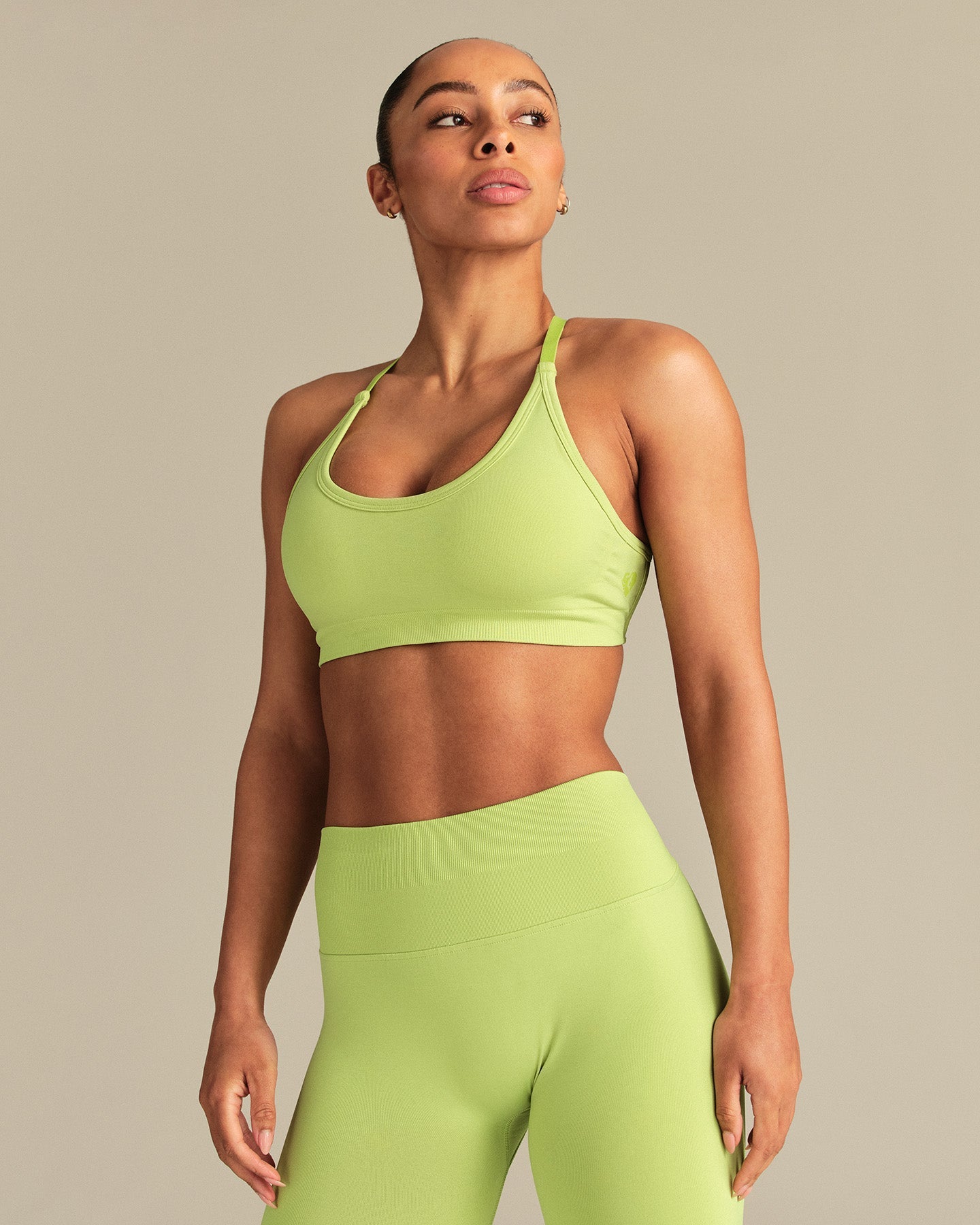 Define 2.0 Seamless Cross Back Bra | Lime Punch