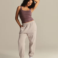 Smooth Contour Midi Square Neck Tank | Deep Mocha