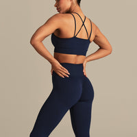 Power Seamless Scrunch Leggings | Sapphire Blue