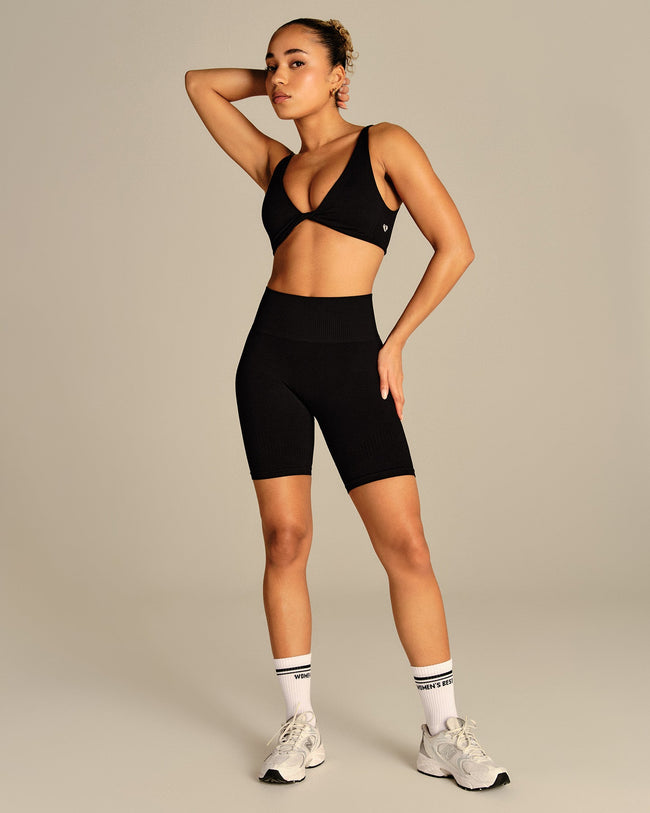 Power Reversible Twist Bra | Black