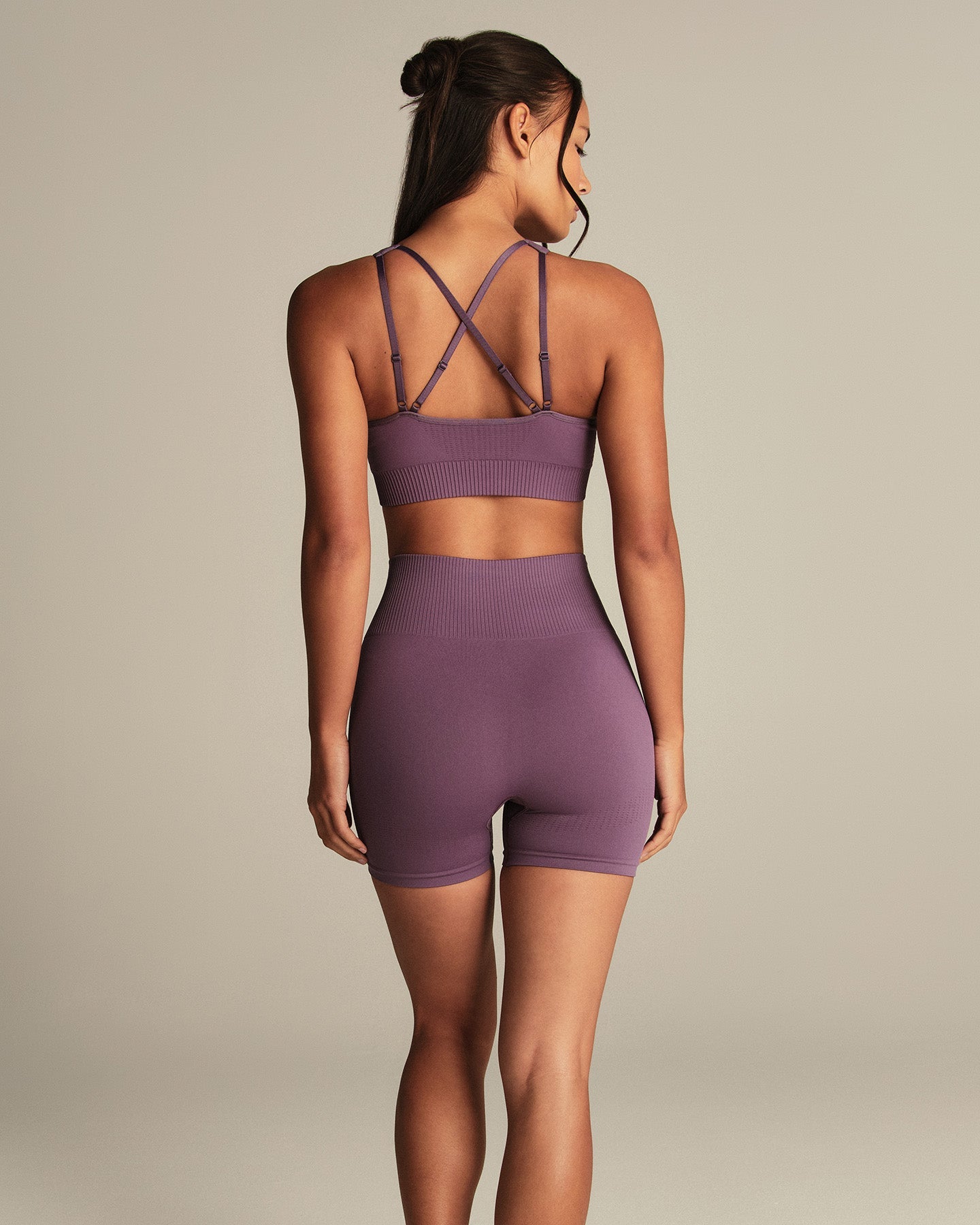 Power Seamless Shorts | Dusk Plum