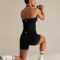 Essential High Waist Shorts | Black