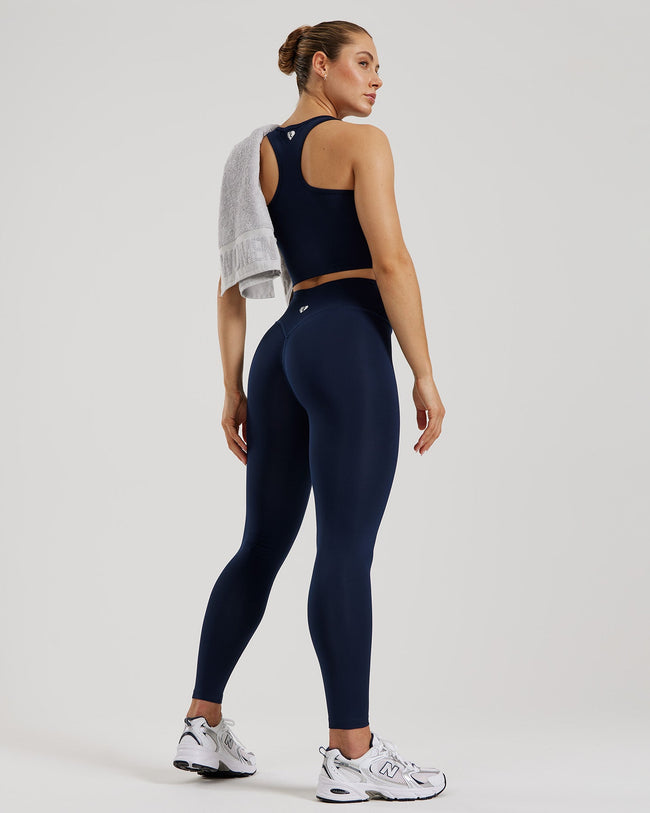 Essential High Waist Leggings | Sapphire Blue