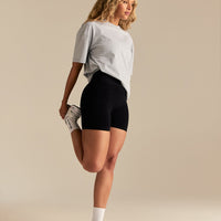 Comfort Oversized "10" Graphic T-Shirt | Grey Marl