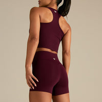 Essential Crop Tank Top | Merlot