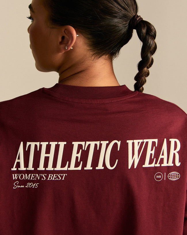 Comfort Athletic Club Cropped T-Shirt | Oxford Red (6/6)