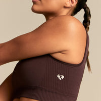 Power Scoop Back Bra | Cafe Noir