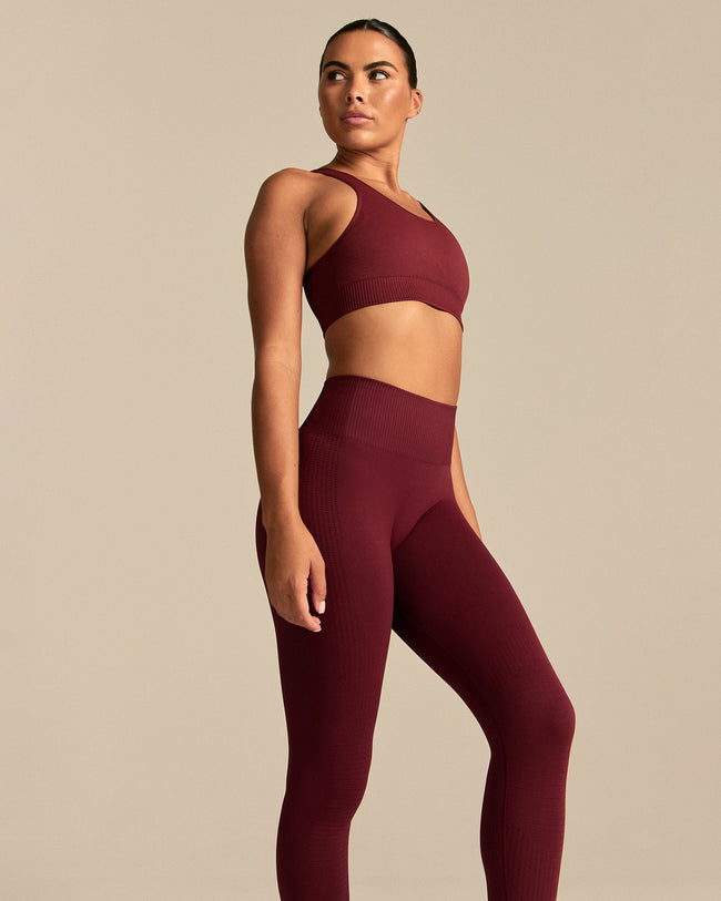 Power Adjustable Sports Bra | Oxford Red (6/6)