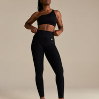 Power Seamless Scrunch Leggings | Black