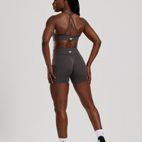 Define 2.0 Seamless Halter Neck Bra | Graphite